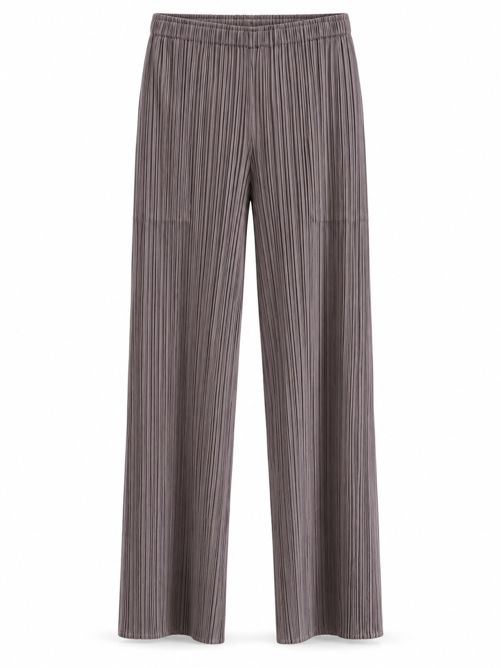 Issey Miyake Gray Pleated Wide-Leg Joggers